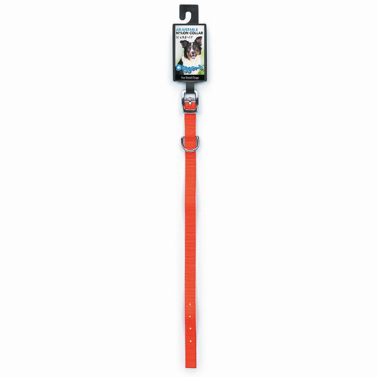 DGR 1/2in Nylon Collar 14in Neon Orange