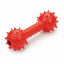 Pet Edge DG Spiked TPR Dumbbell Dog Toy with Bell – Durable Blue