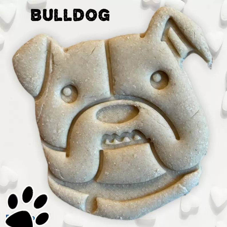 June Bug Dog Breed Dog Cookies, Bulldog