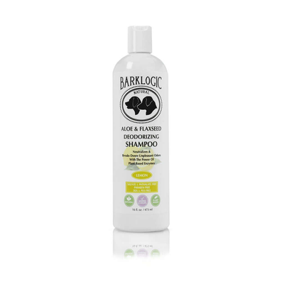 BarkLogic Deodorizing Pet Shampoo | Lemon Tree Aloe & Flaxseed – 16oz