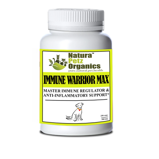 Immune Warrior Max Capsules Immune Regulator & Anti-Inflammatory, DOG 500 mg. - 250 caps