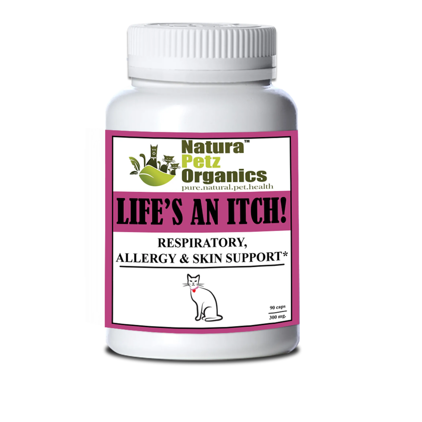 Life'S An Itch Capsules - Respiratory, Allergy & SkinCapsules, Cat 90 cap - 300 mg Turkey Flavor