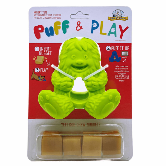 Yeti Dog Chew Puff & Play Hangry Yak Toy