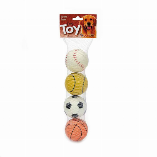 Digger's Rubber Sports Themed 4 Pk