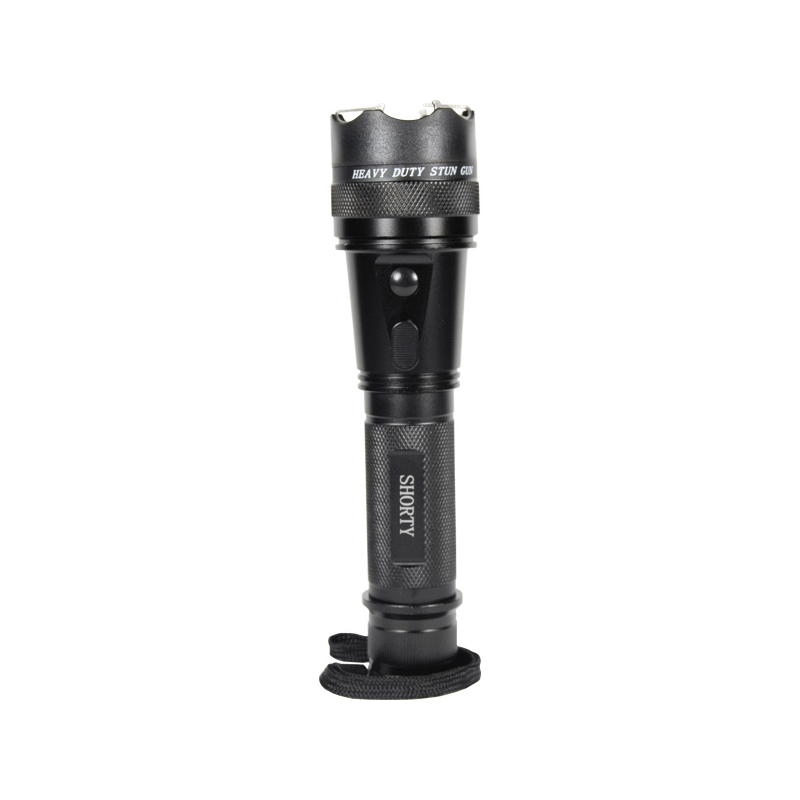 Shorty Stun Gun Flashlight – 75M Volts Aluminum