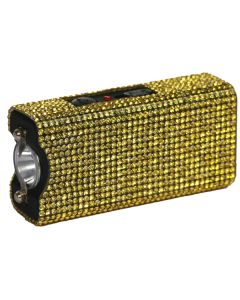 Fang Keychain Stun Gun and Flashlight with Battery Meter Purple