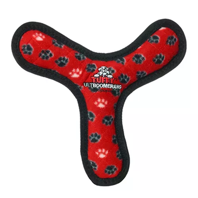 Tuffy Ultimate Boomerang Dog Toy – Large Red Durable Tug Toy