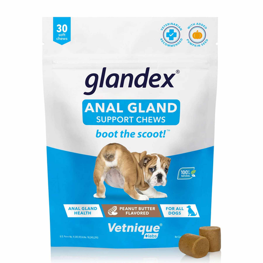 Glandex Anal Gland Soft Chew Peanut Butter 30ct