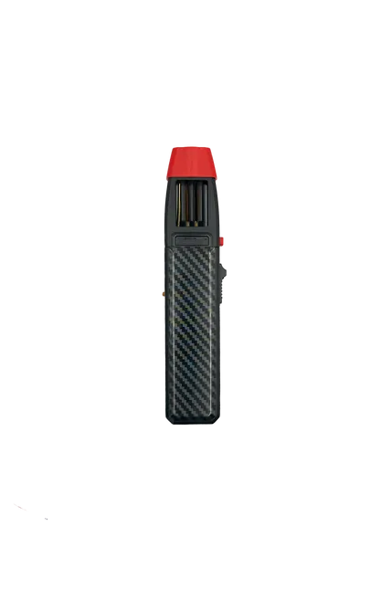 Refillable Torch Stick Metal Lighter- Prefilled & Ready To Use, BLACK