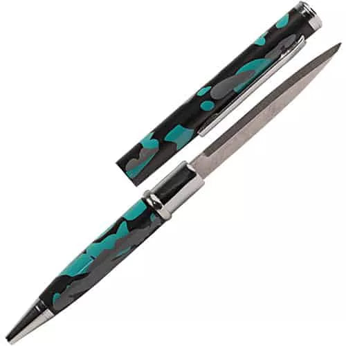 Safety Technology Camouflage Letter Opener Pen with Self-Defense Blade