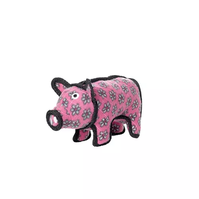 Tuffy Jr Barnyard Pig Dog Toy – Durable Pink Interactive Tug Toy