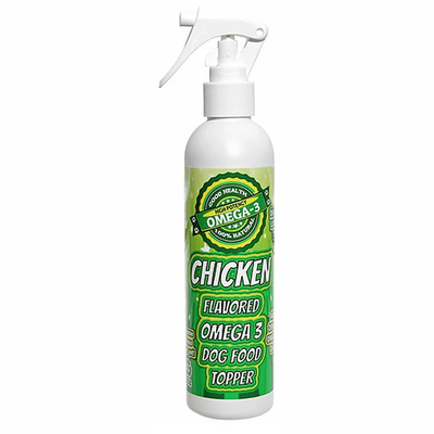 Flavored Sprays Chicken Dog Food Topper – Vegan Omega 3 Spray, 8oz