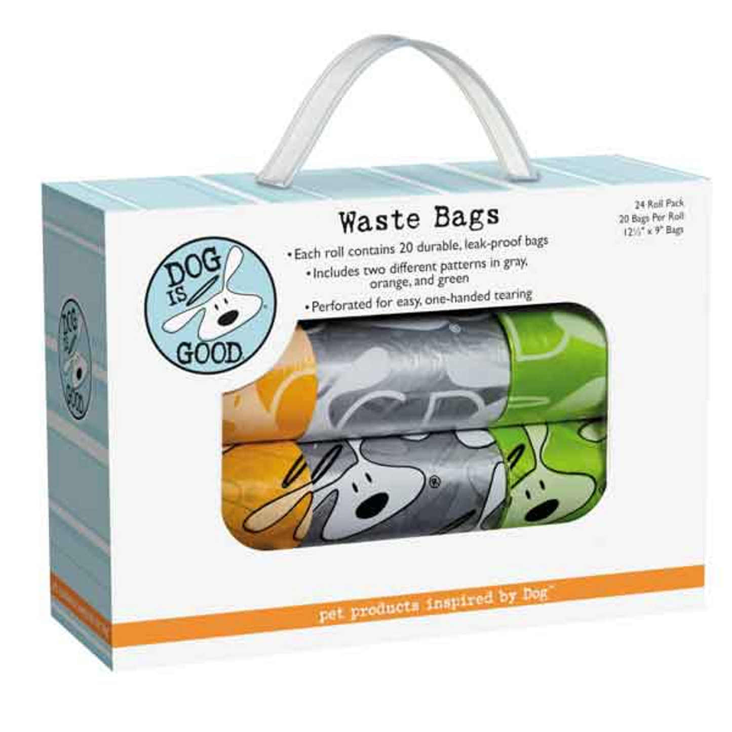 Dog is Good Icon Waste Bags, 24-Packs