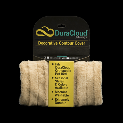 Curicyn DuraCloud Orthopedic Pet Bed Contour Cover - Camel, X-Small