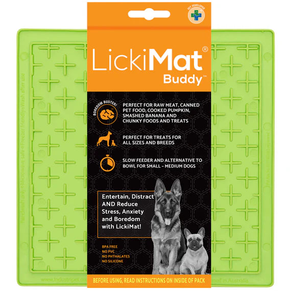 Lickimat Buddy Dog Slow Feeder Mat 8x8 - Select a Color