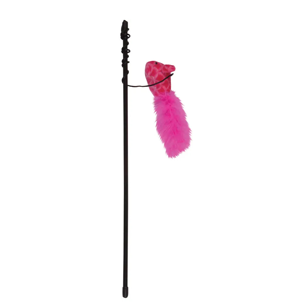 Kylie's Brights Printed Plush Feather Mouse Assorted Colors