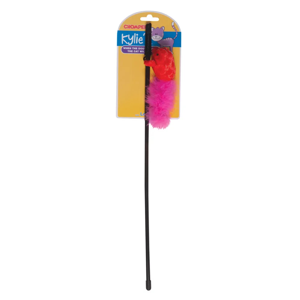 Kylie's Brights Printed Plush Feather Mouse Assorted Colors