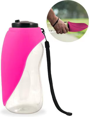 Flipo Fold-A-Bowl Portable Pet Water Bottle and Bowl, 26oz
