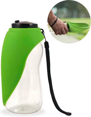 Flipo Fold-A-Bowl Portable Pet Water Bottle and Bowl, 26oz