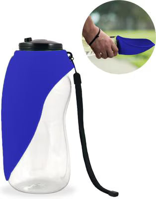 Flipo Fold-A-Bowl Portable Pet Water Bottle and Bowl, 26oz