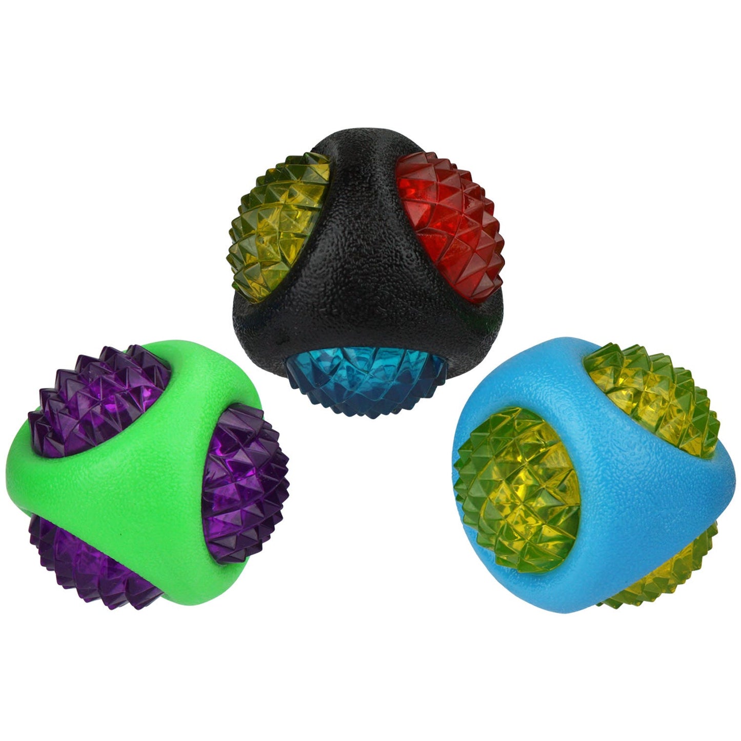 MP Doglucent TPR Dntl Diamond Ball 3in