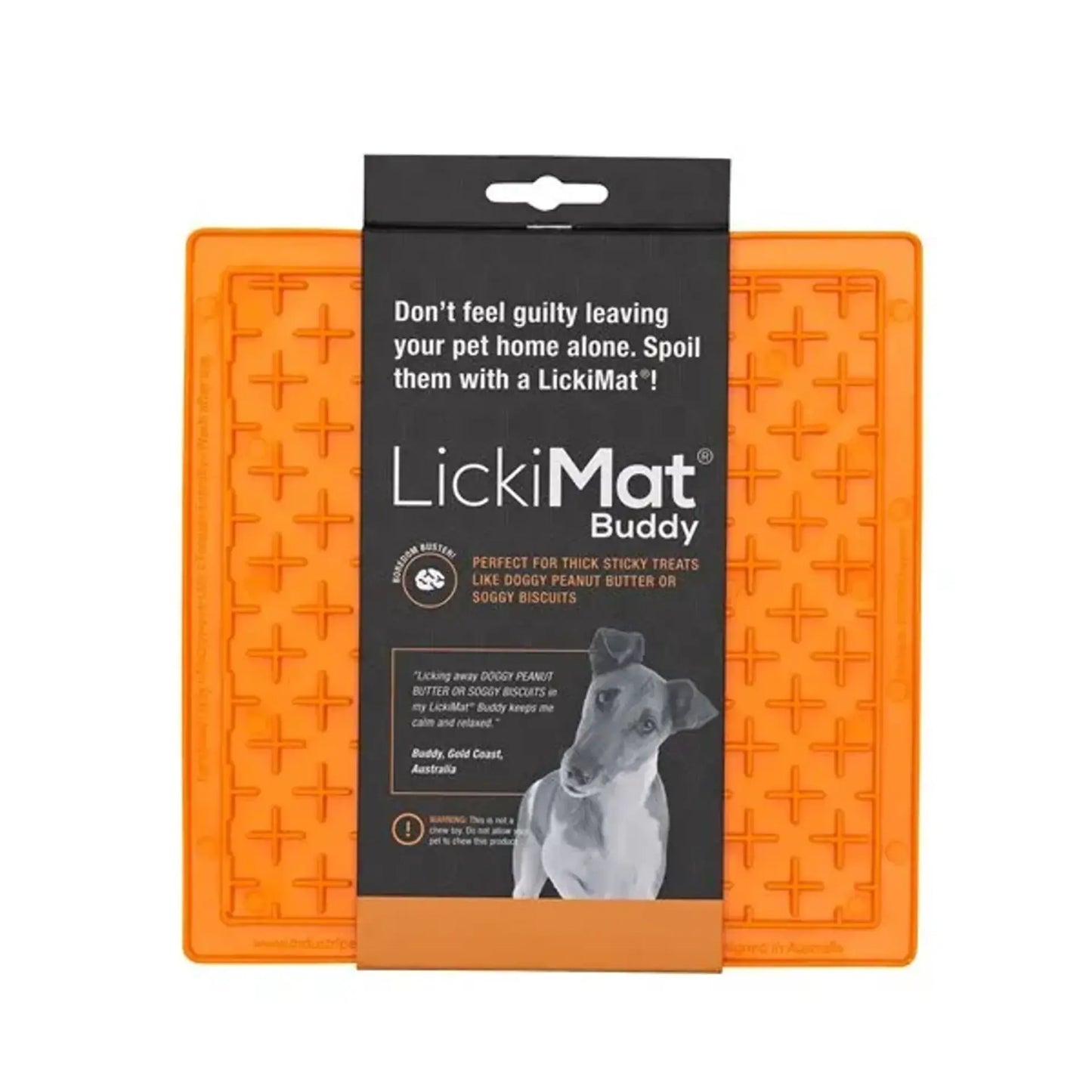 Lickimat Buddy Dog Slow Feeder Mat 8x8 - Select a Color