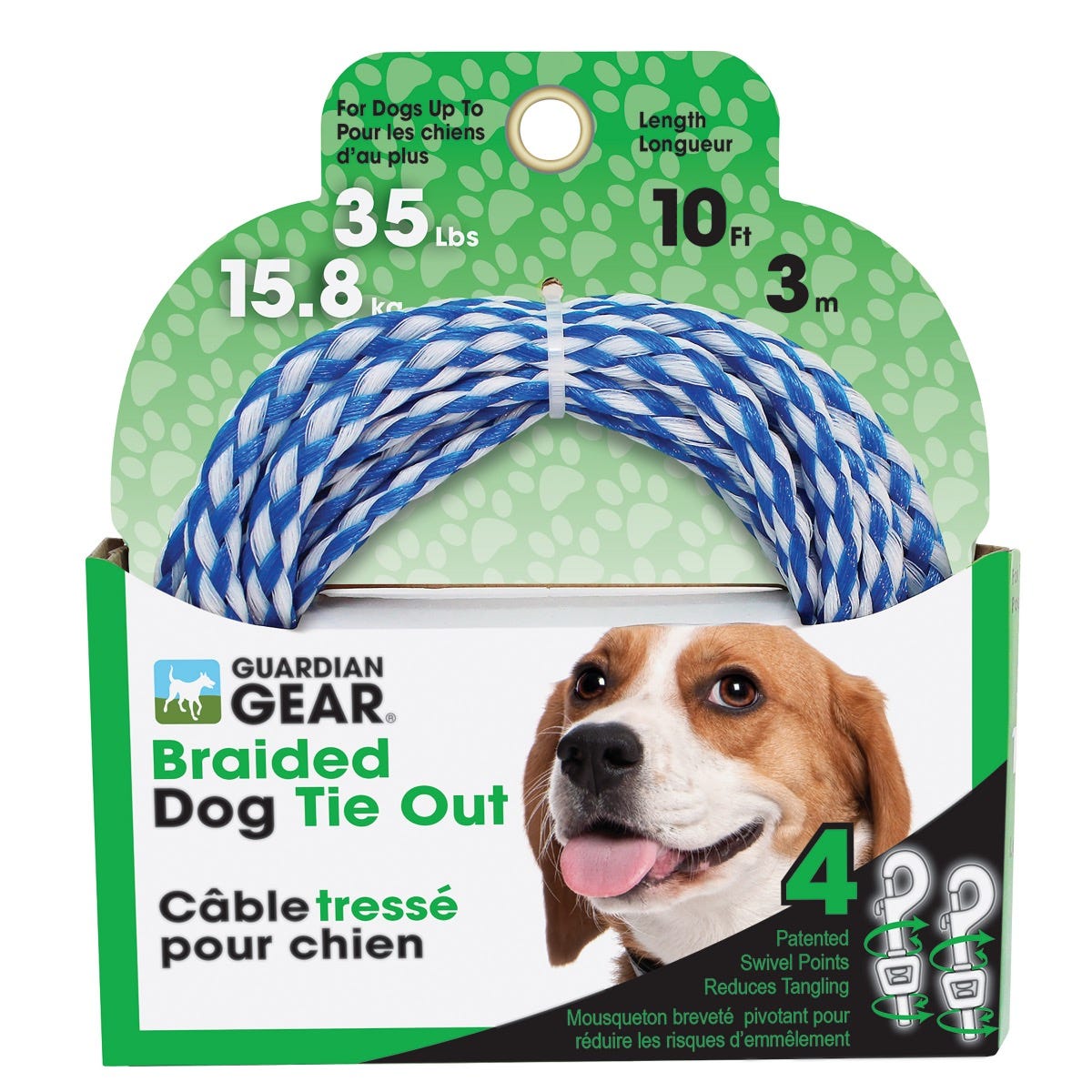 GG Poly Rope Dog Tie Out 10ft