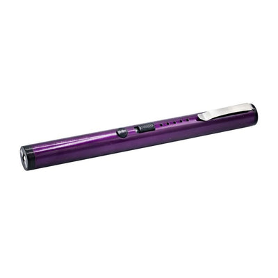 40M Volt Stun Gun Pen with Flashlight - Purple