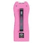 Streetwise pink Lifeguard Auto Stun Gun back view showing belt clip attachment