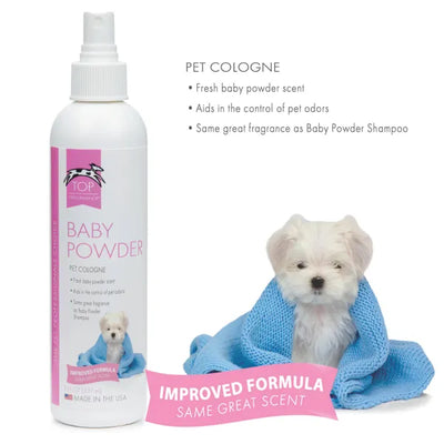 Top Performance Baby Powder Dog Grooming Cologne Mist 8oz - 4 Pack