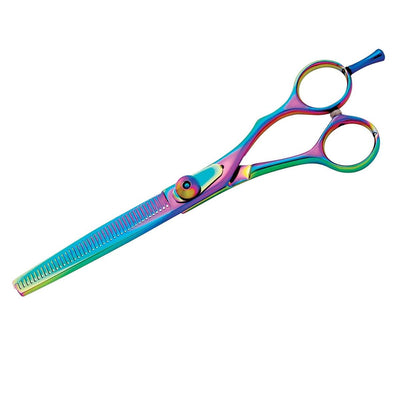 master grooming tools 5200 series rainbow thinning shears 6 5in