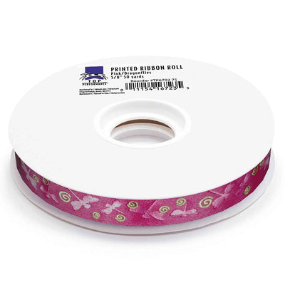 top performance dragonflies 50 yard printed ribbon rolls