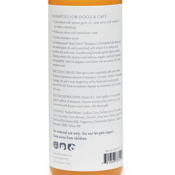 Top Performance Shed Patrol Dog Grooming Shampoo - Select a Size