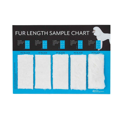 master grooming tools fur length sample chart for blades
