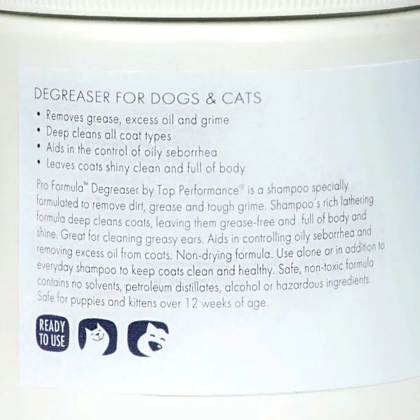 Top Performance Pro Formula Pet Degreaser Paste for Dogs & Cats, 16oz