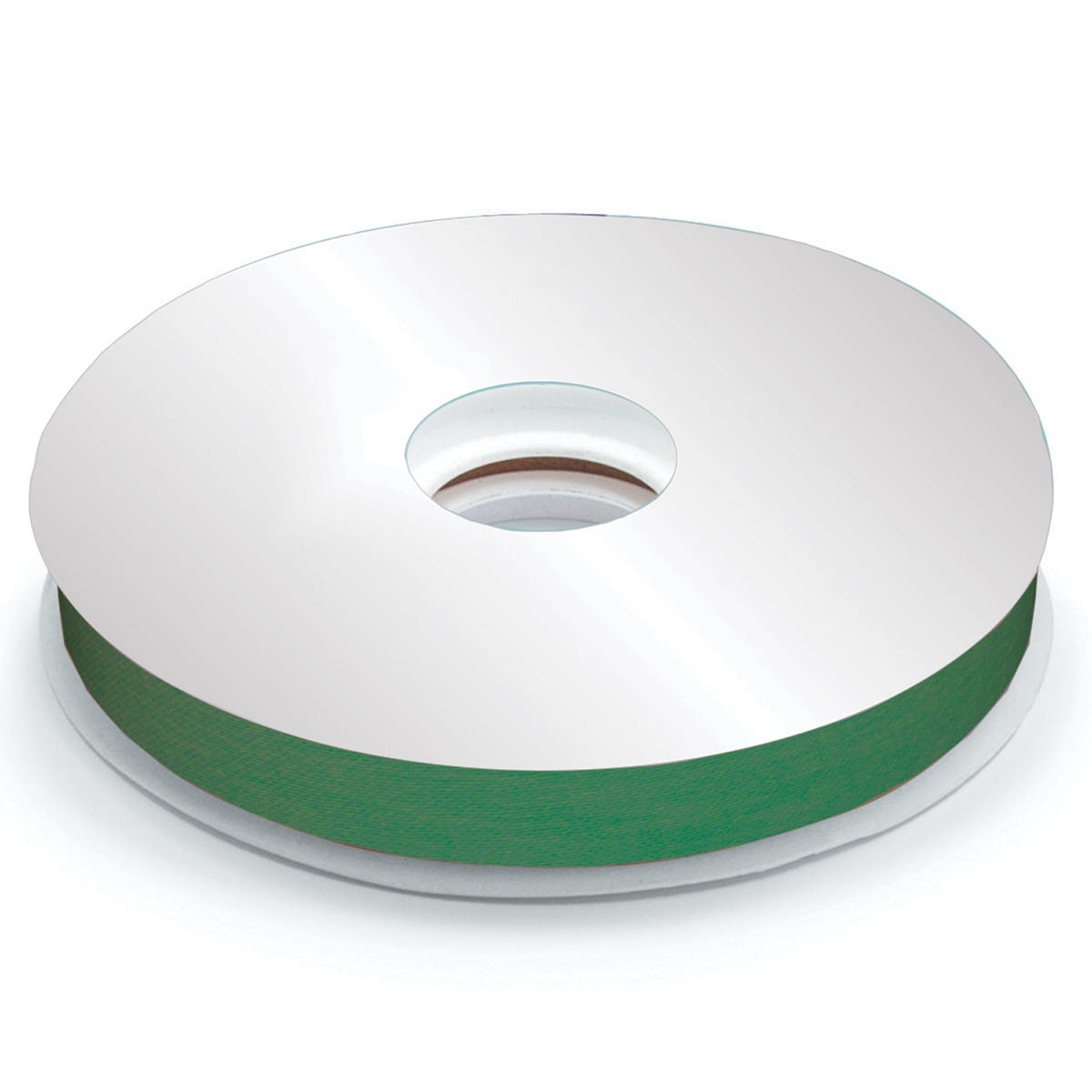 poly satin ribbon green 100 yds