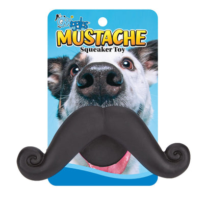 grriggles moustache squeaker toy
