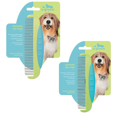 u-Groom Rotating Pin Combs – Choose from Two Sizes