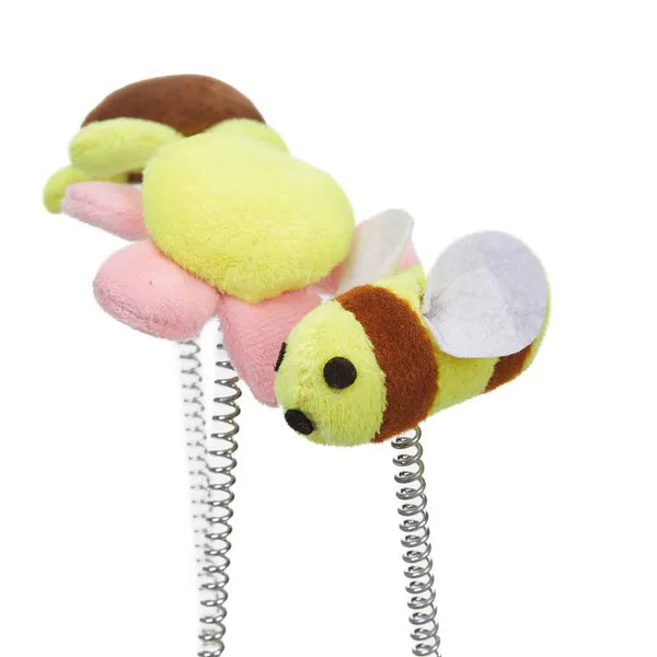 Savvy Tabby Bee-Utiful Flower Cat Scratcher – Interactive Toy Box