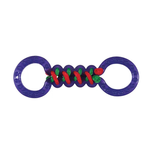 Pet Edge Braided TPR Double Tug Dog Toy – Durable Chew Toy for Dogs