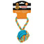Pet Edge CHP Rope Dog Toy with TPR Rings and Ball - Durable Chew Toy