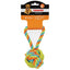 Pet Edge CHP Rope Dog Toy with TPR Rings and Ball - Durable Chew Toy