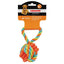 Pet Edge CHP Rope Dog Toy with TPR Rings and Ball - Durable Chew Toy