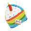 Pet Edge ZA Rainbow Birthday Cake Plush Dog Toy - Colorful Pet Gift