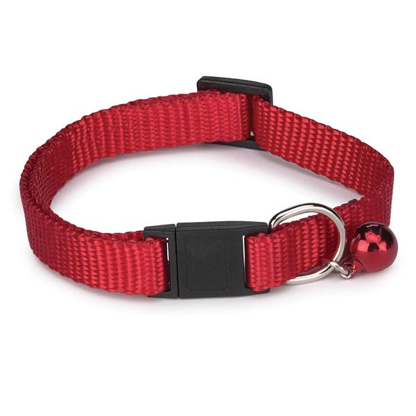MT Nylon Cat Collar 8-12In Red