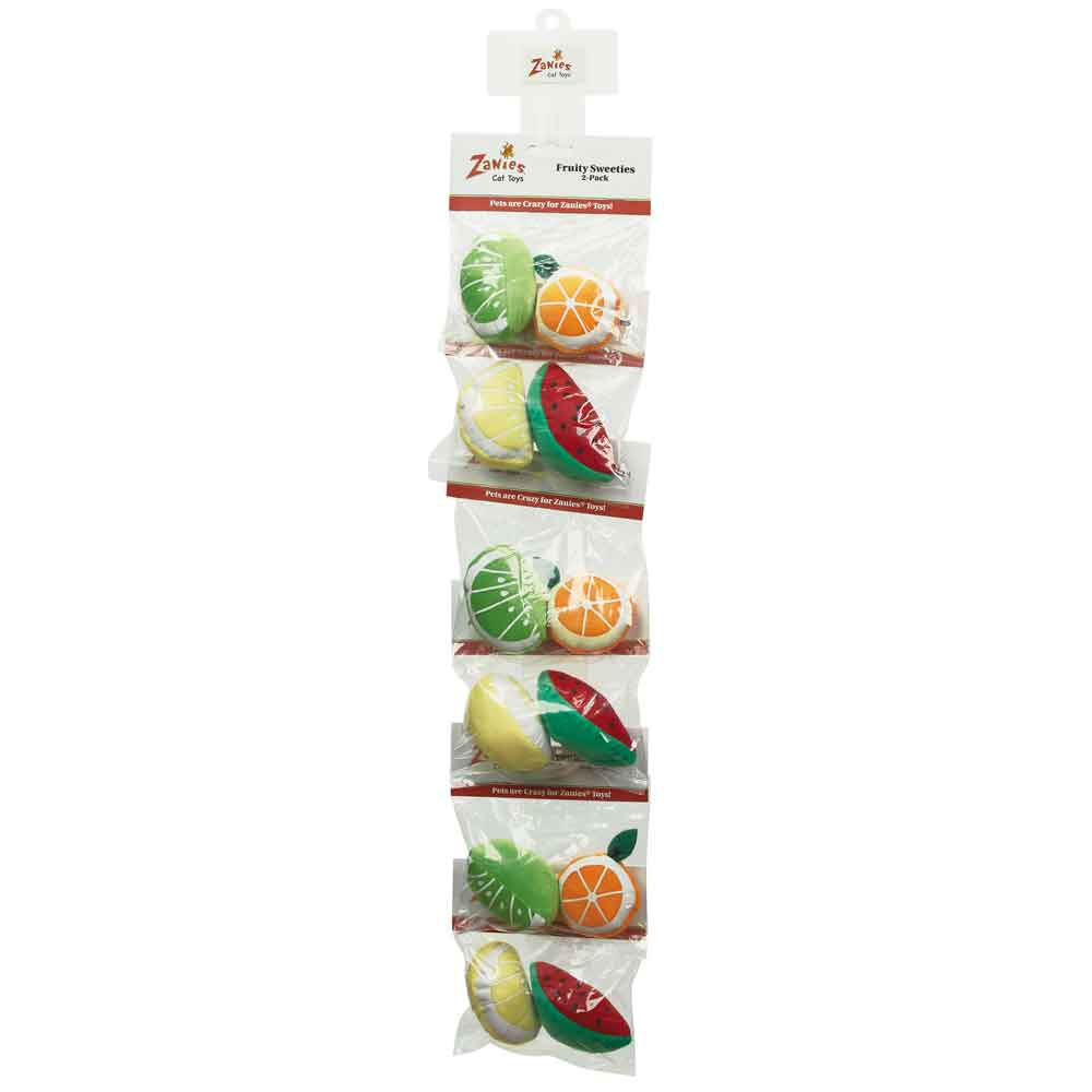 ZA Fruit Sweets Cat Toy RDS 2pc-6pk