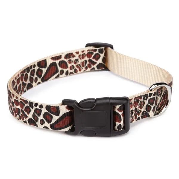 Casual Canine Animal Print Collars – Durable Nylon Collars for Dogs