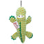 Zanies Corduroy Croc Dog Chew Toy - Durable Squeaky Plush