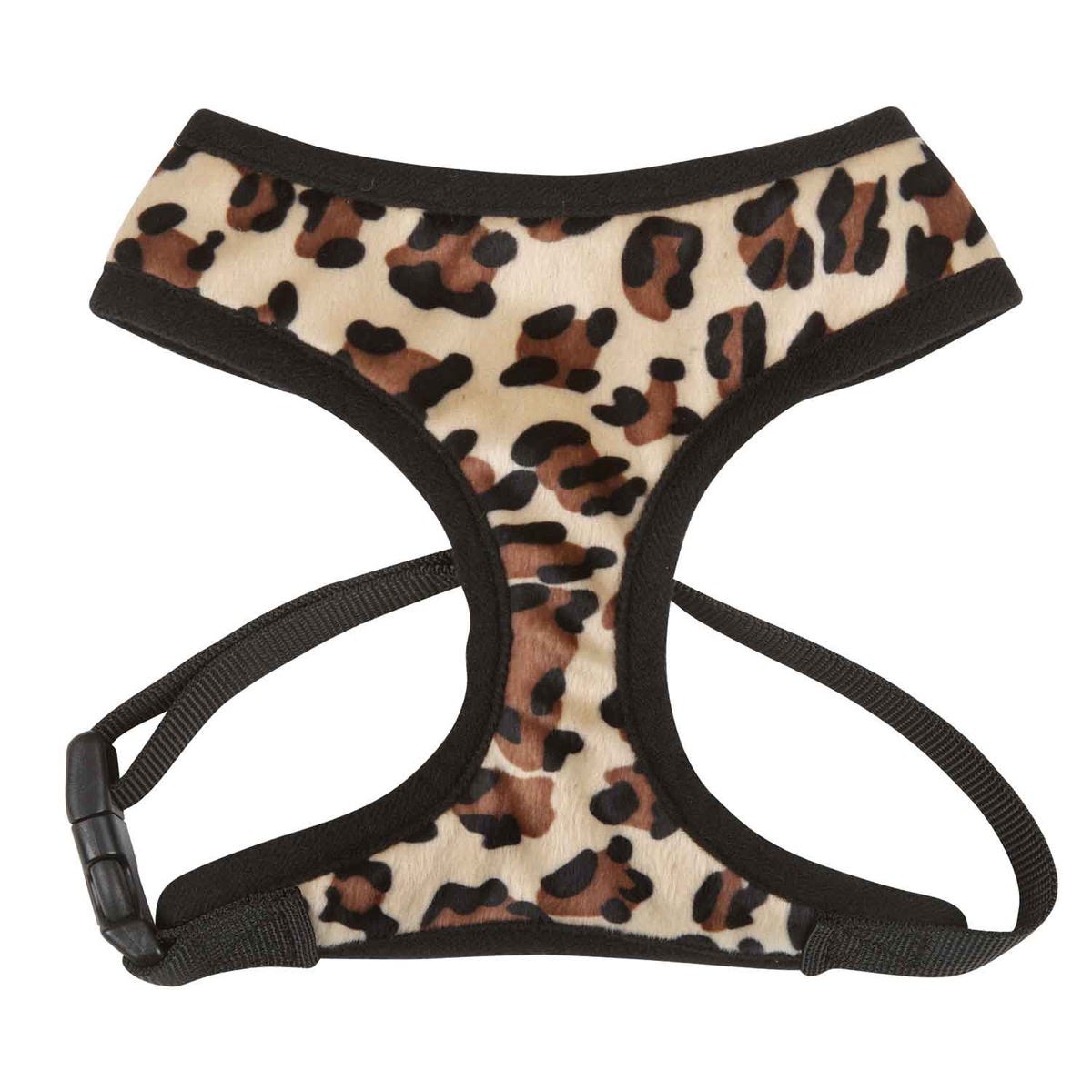 casual canine plush print harness s leopard