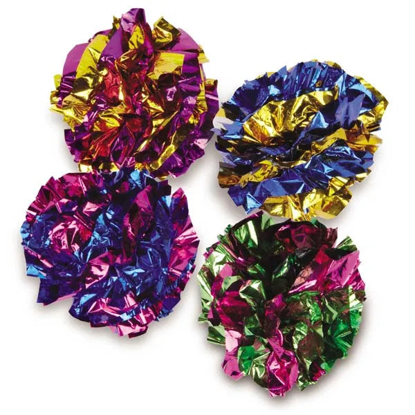 Zanies Giant Mylar Ball Canisters, 16 Pcs